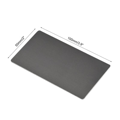 Harfington Blank Metal Card Anodized Aluminum Plate for DIY Laser Printing