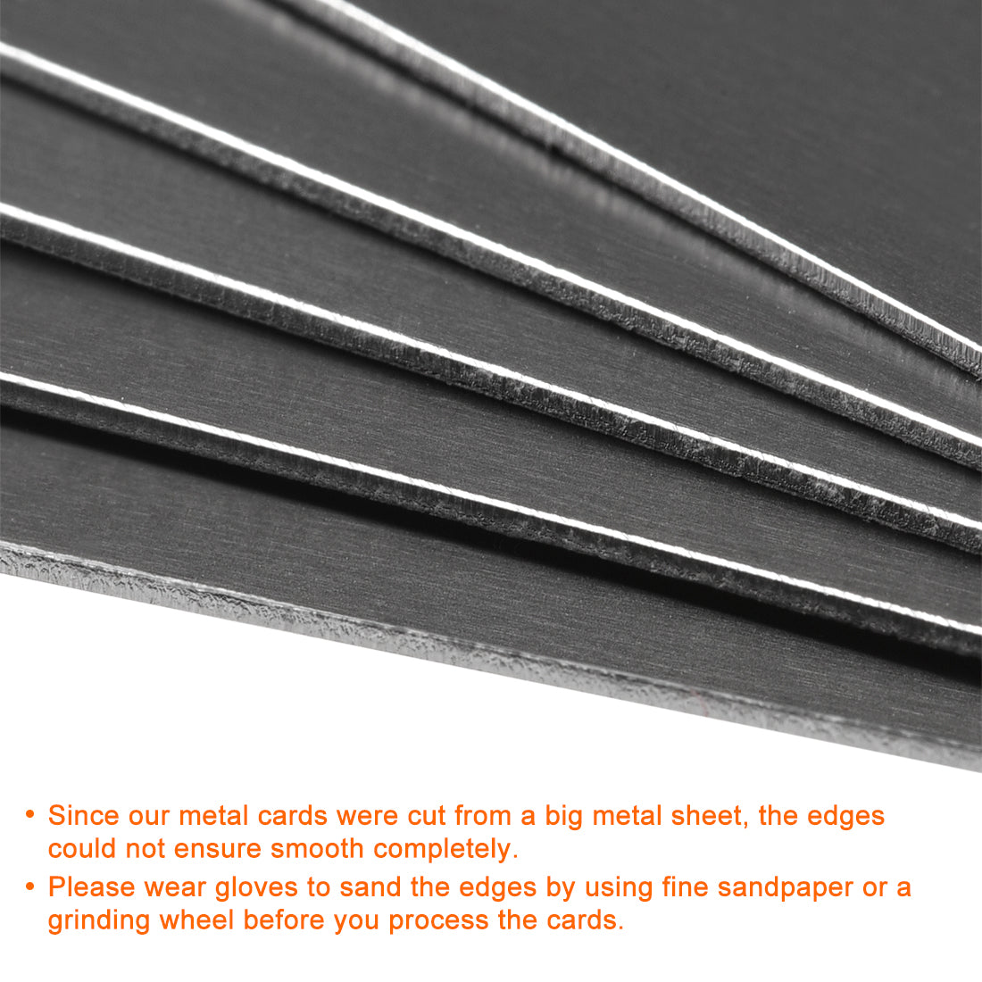 Harfington Blank Metal Card Anodized Aluminum Plate for DIY Laser Printing