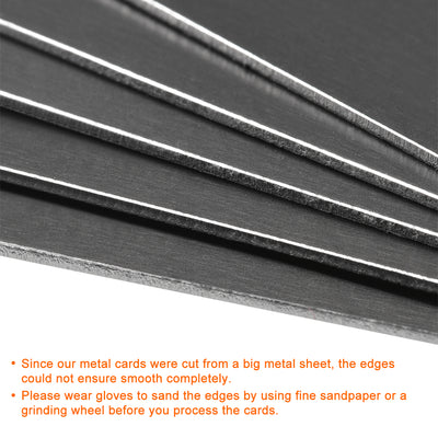 Harfington Blank Metal Card Anodized Aluminum Plate for DIY Laser Printing