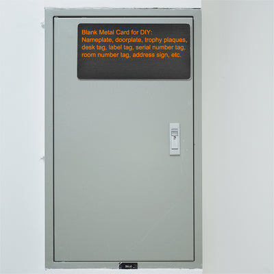 Harfington Blank Metal Card Anodized Aluminum Plate for DIY Laser Printing