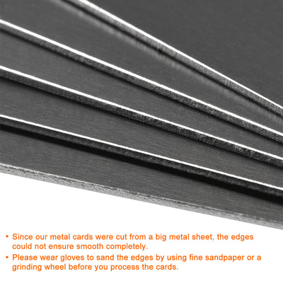 Harfington Blank Metal Card Anodized Aluminum Plate for DIY Laser Printing