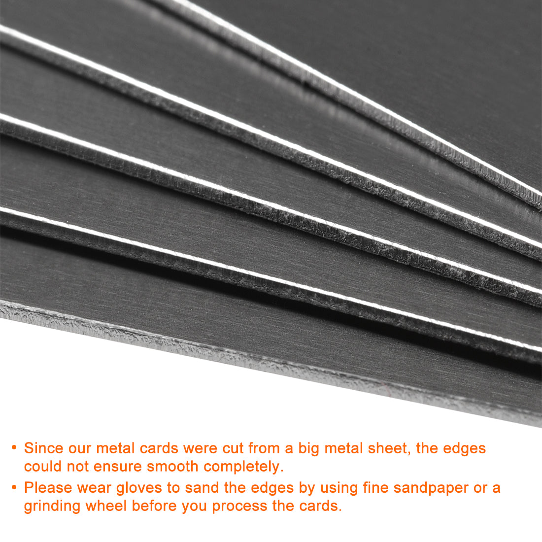 Harfington Blank Metal Card Anodized Aluminum Plate for DIY Laser Printing