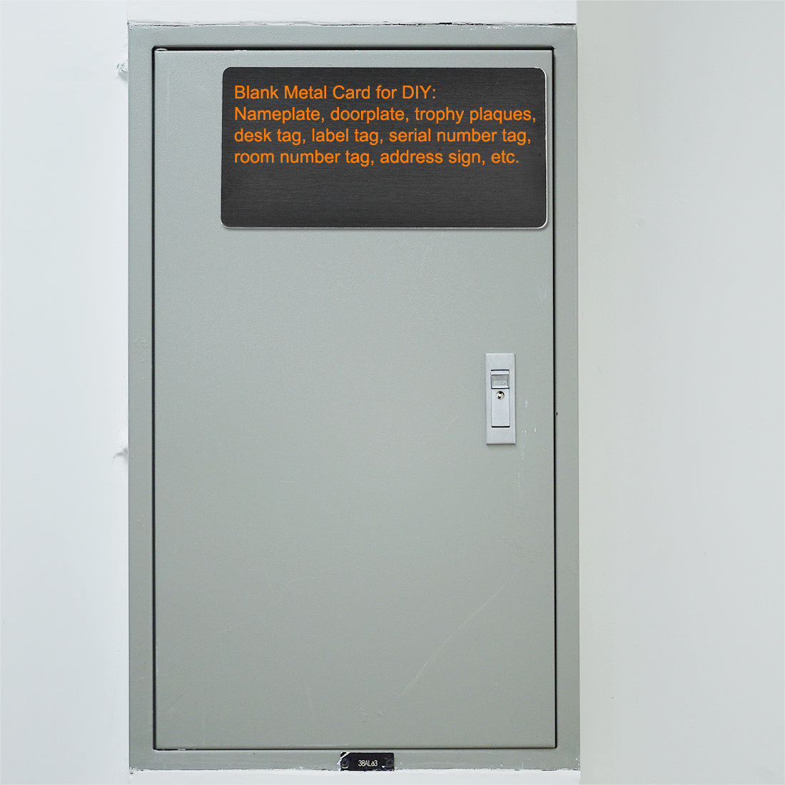 Harfington Blank Metal Card Anodized Aluminum Plate for DIY Laser Printing