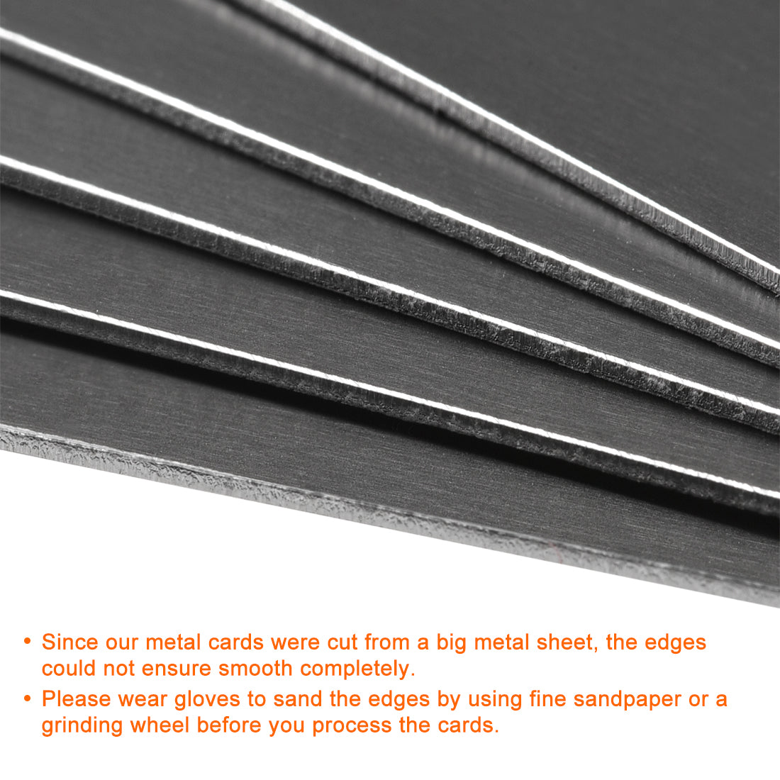 Harfington Blank Metal Card Anodized Aluminum Plate for DIY Laser Printing