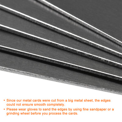 Harfington Blank Metal Card Anodized Aluminum Plate for DIY Laser Printing