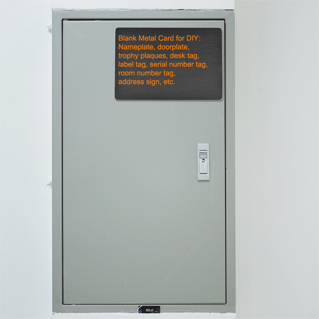 Harfington Blank Metal Card Anodized Aluminum Plate for DIY Laser Printing