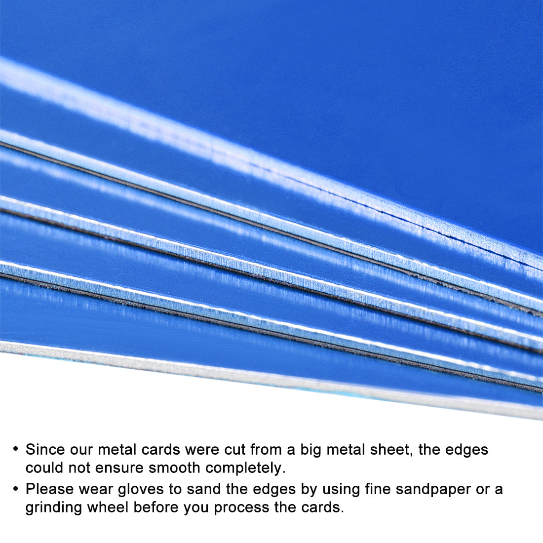 Harfington Blank Metal Card Anodized Aluminum Plate for DIY Laser Printing