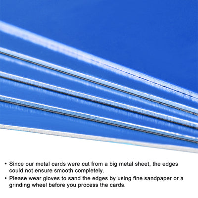 Harfington Blank Metal Card Anodized Aluminum Plate for DIY Laser Printing