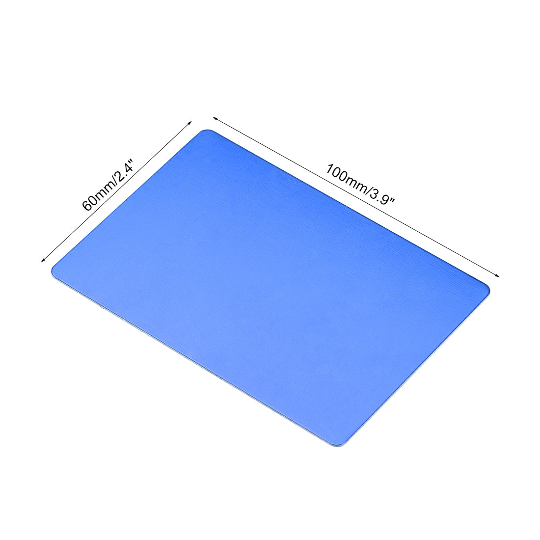 Harfington Blank Metal Card Anodized Aluminum Plate for DIY Laser Printing