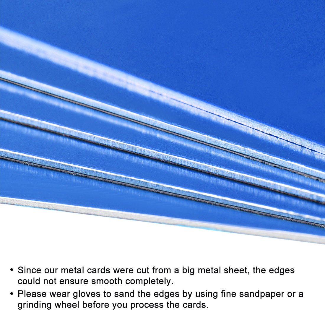 Harfington Blank Metal Card Anodized Aluminum Plate for DIY Laser Printing