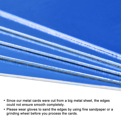 Harfington Blank Metal Card Anodized Aluminum Plate for DIY Laser Printing