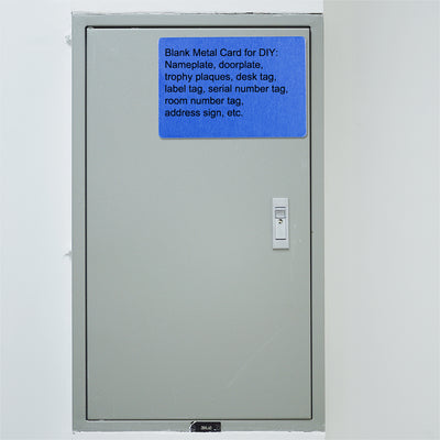 Harfington Blank Metal Card Anodized Aluminum Plate for DIY Laser Printing