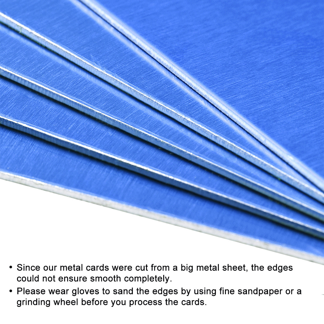 Harfington Blank Metal Card Anodized Aluminum Plate for DIY Laser Printing