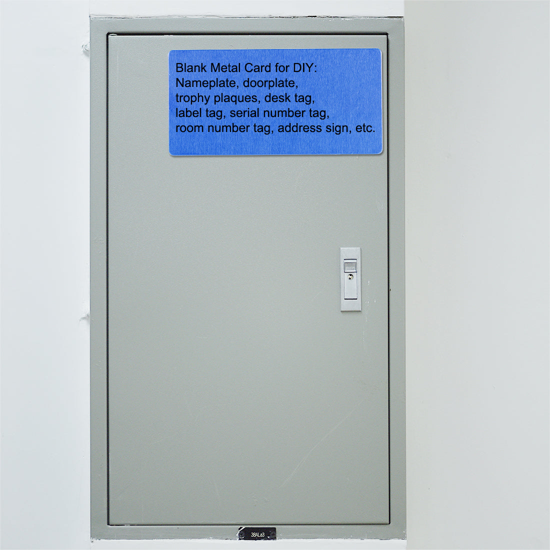 Harfington Blank Metal Card Anodized Aluminum Plate for DIY Laser Printing