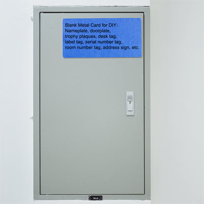 Harfington Blank Metal Card Anodized Aluminum Plate for DIY Laser Printing