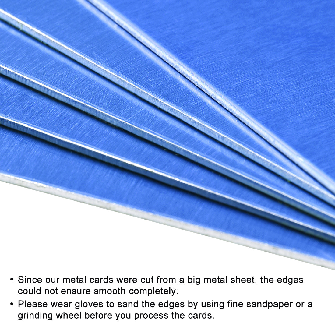 Harfington Blank Metal Card Anodized Aluminum Plate for DIY Laser Printing