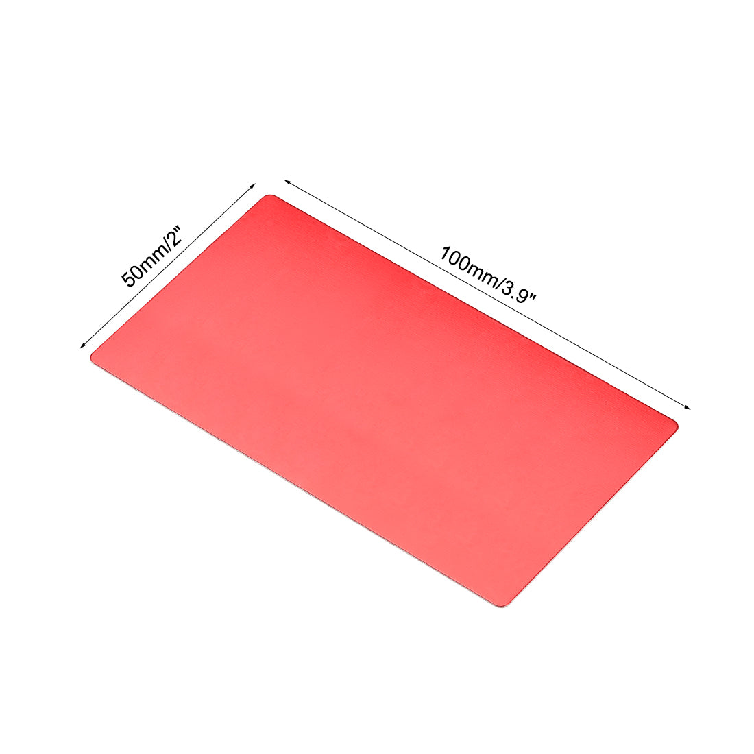 Harfington Blank Metal Card Anodized Aluminum Plate for DIY Laser Printing