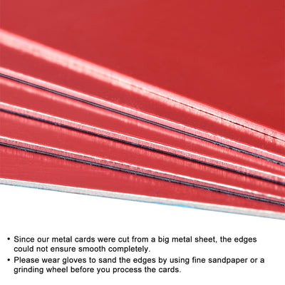 Harfington Blank Metal Card Anodized Aluminum Plate for DIY Laser Printing