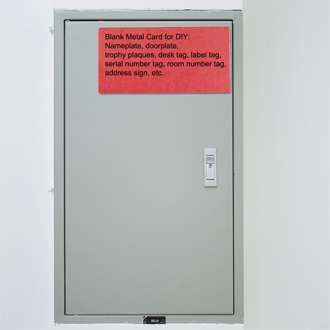 Harfington Blank Metal Card Anodized Aluminum Plate for DIY Laser Printing