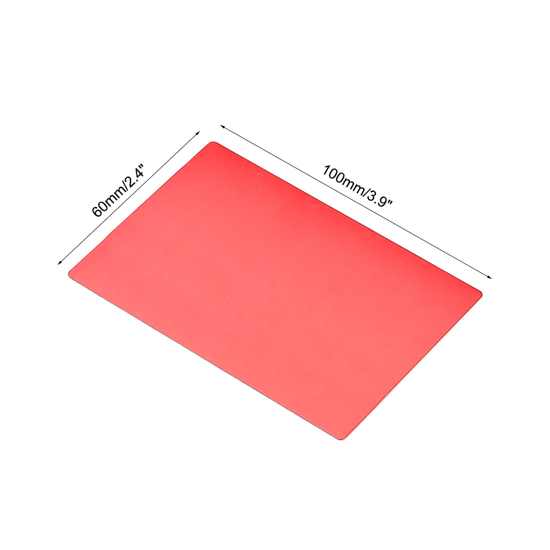 Harfington Blank Metal Card Anodized Aluminum Plate for DIY Laser Printing