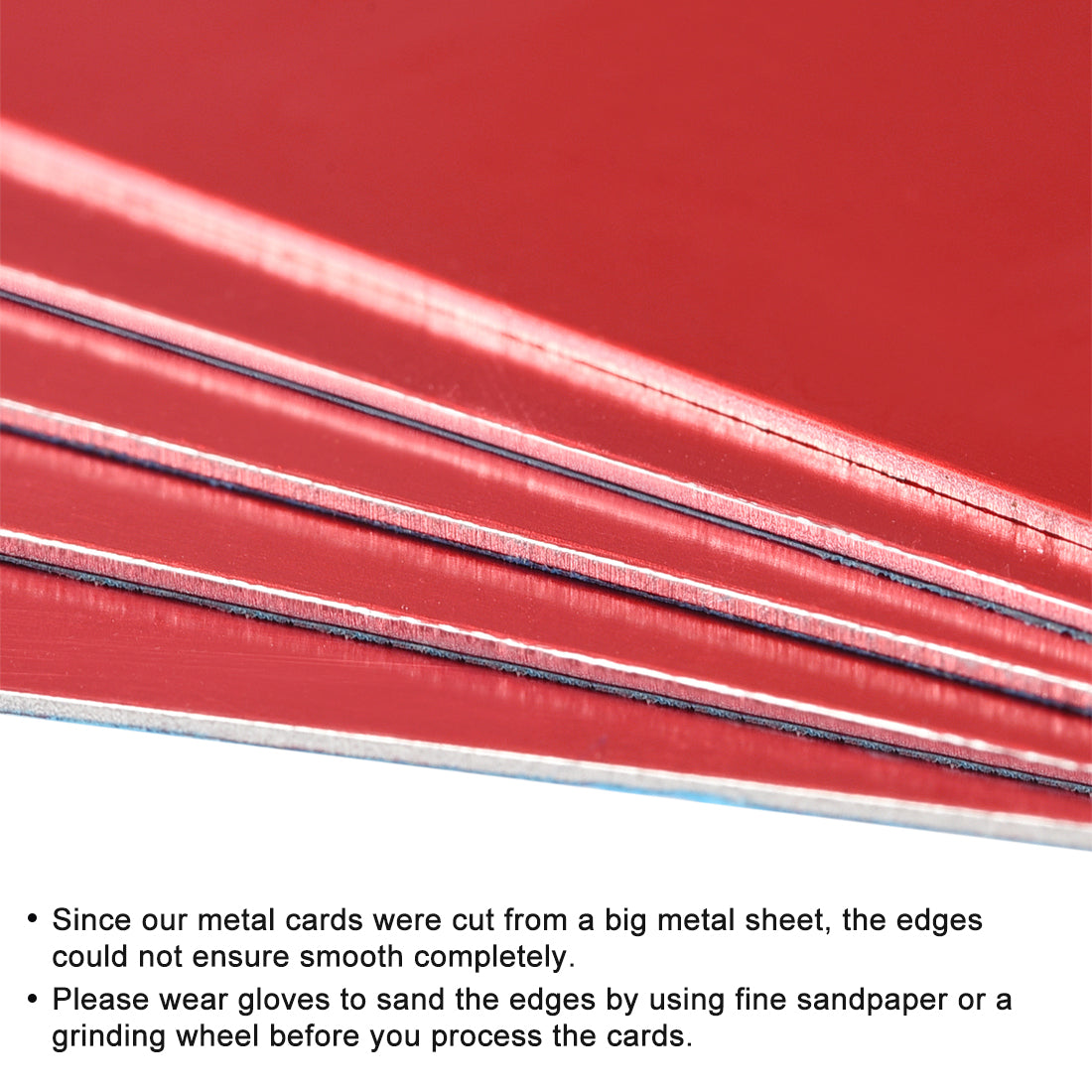 Harfington Blank Metal Card Anodized Aluminum Plate for DIY Laser Printing