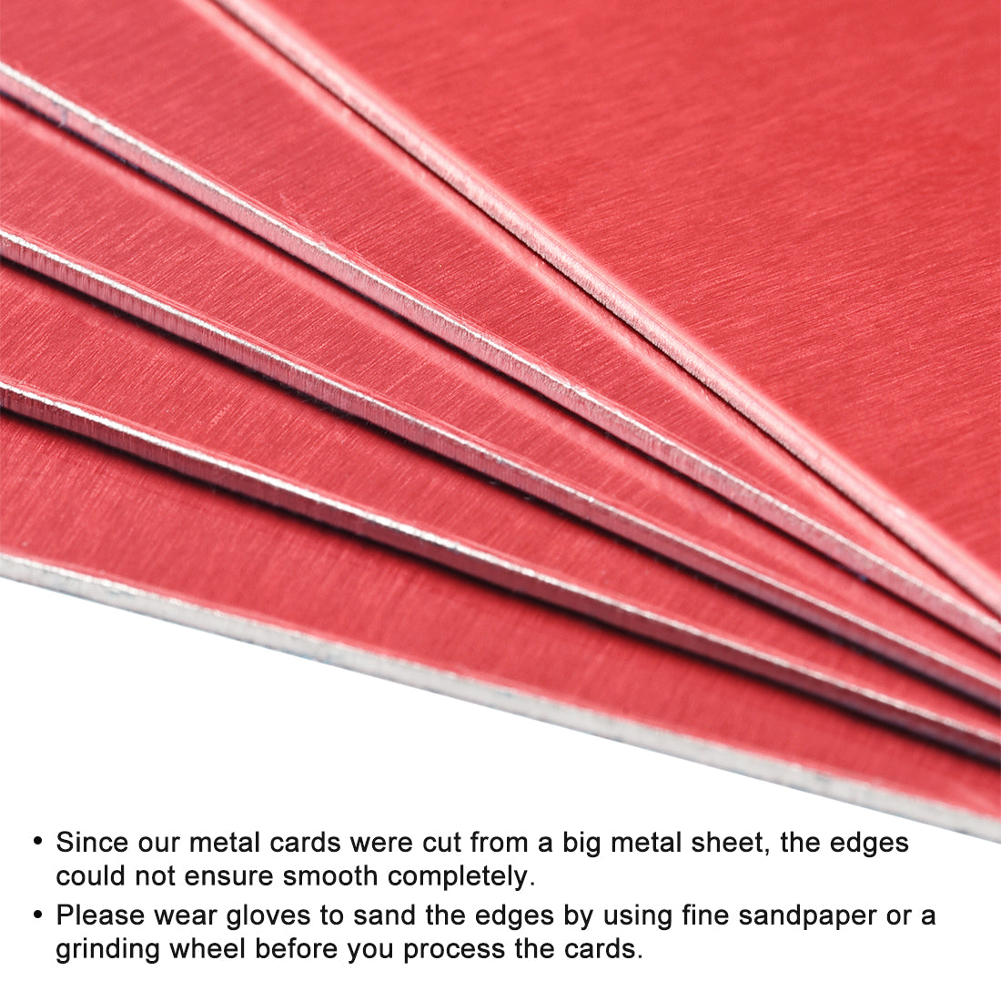 Harfington Blank Metal Card Anodized Aluminum Plate for DIY Laser Printing