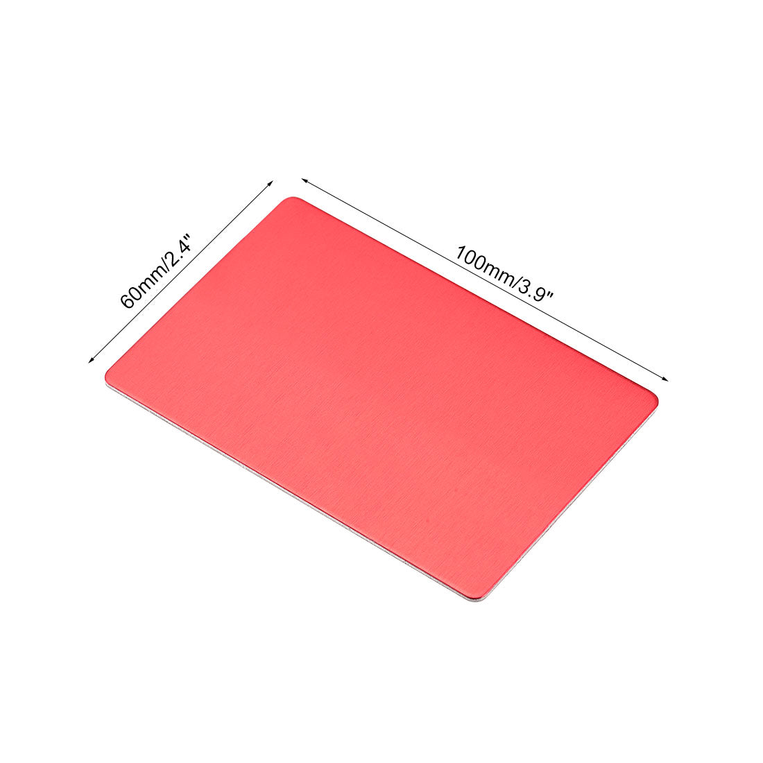 Harfington Blank Metal Card Anodized Aluminum Plate for DIY Laser Printing