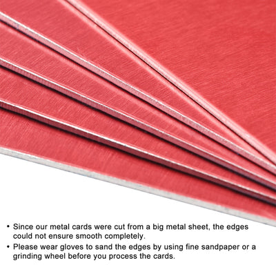 Harfington Blank Metal Card Anodized Aluminum Plate for DIY Laser Printing