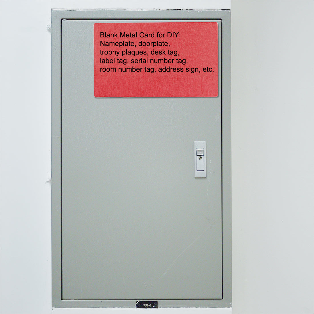 Harfington Blank Metal Card Anodized Aluminum Plate for DIY Laser Printing