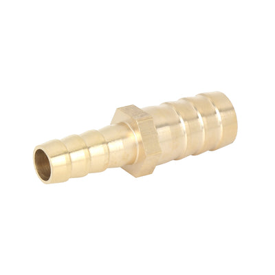 Harfington 14mm to 10mm Brass Barb Hose Fitting Straight Connector Adaptor