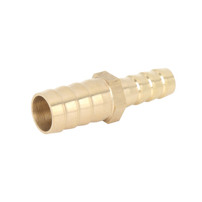Harfington 14mm to 10mm Brass Barb Hose Fitting Straight Connector Adaptor