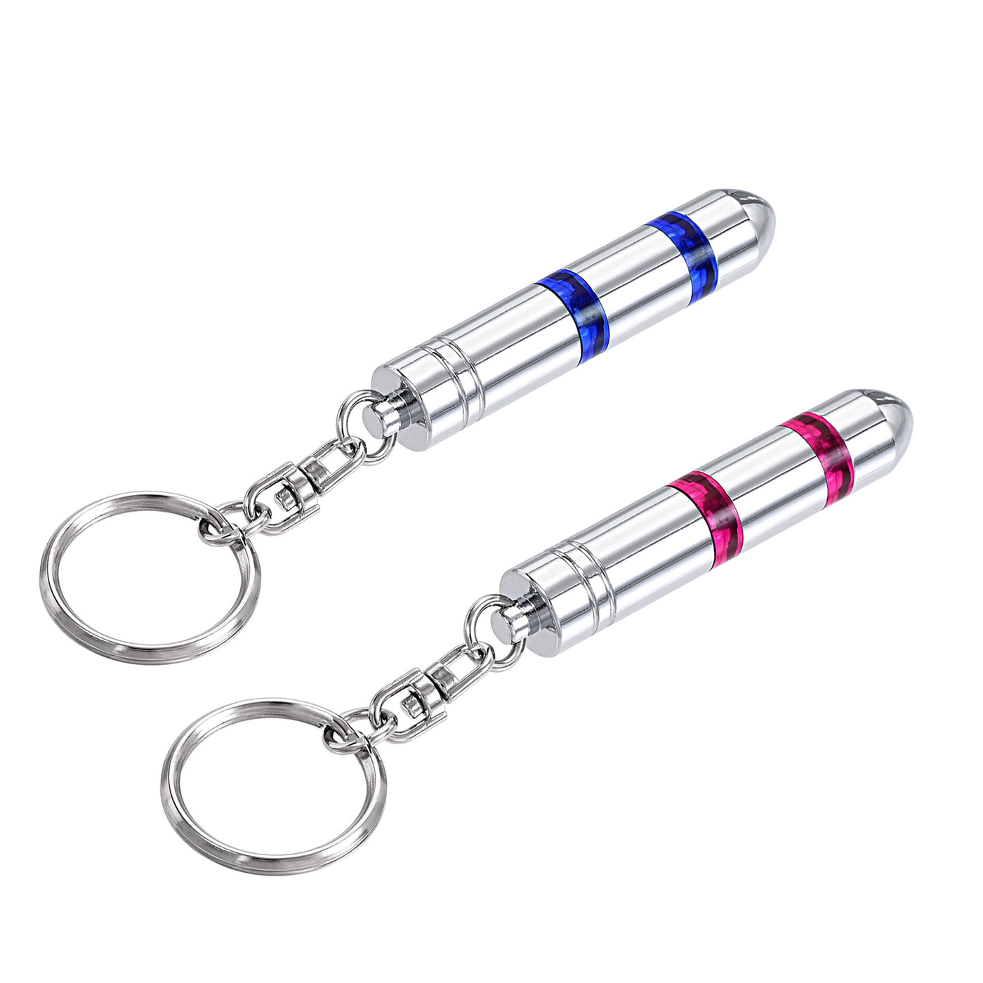Harfington Anti-Static Keychain Static Eliminator Car Static Eliminator (Blue,Red, 1 Set)