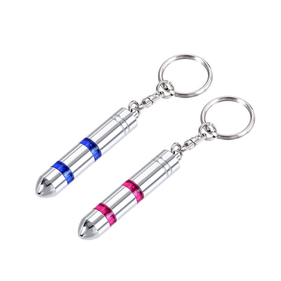 Harfington Anti-Static Keychain Static Eliminator Car Static Eliminator (Blue,Red, 1 Set)