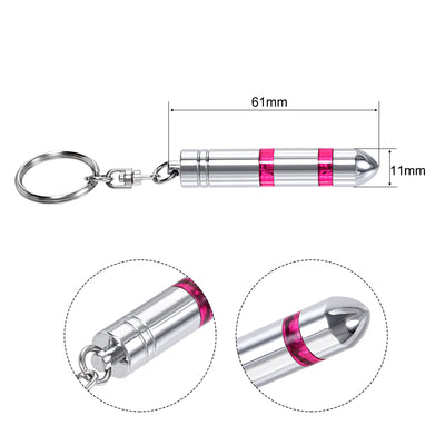 Harfington Anti-Static Keychain Static Eliminator Car Static Eliminator (Black,Red, 1 Set)