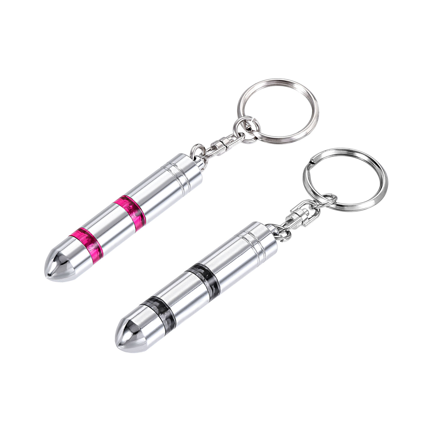 Harfington Anti-Static Keychain Static Eliminator Car Static Eliminator (Black,Red, 1 Set)