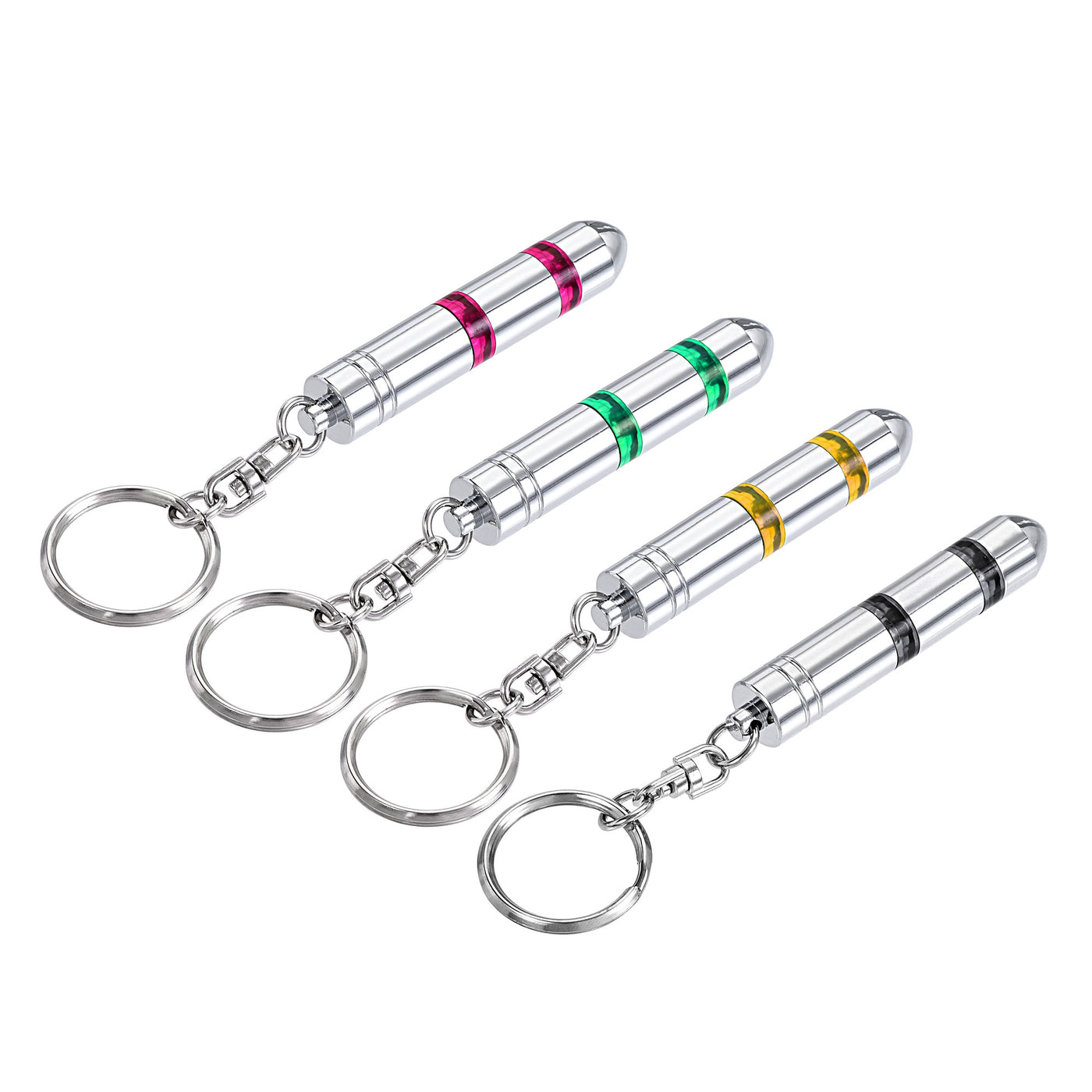 Harfington Anti-Static Keychain Static Eliminator Car Static Eliminator (4 Colors, 1Set)