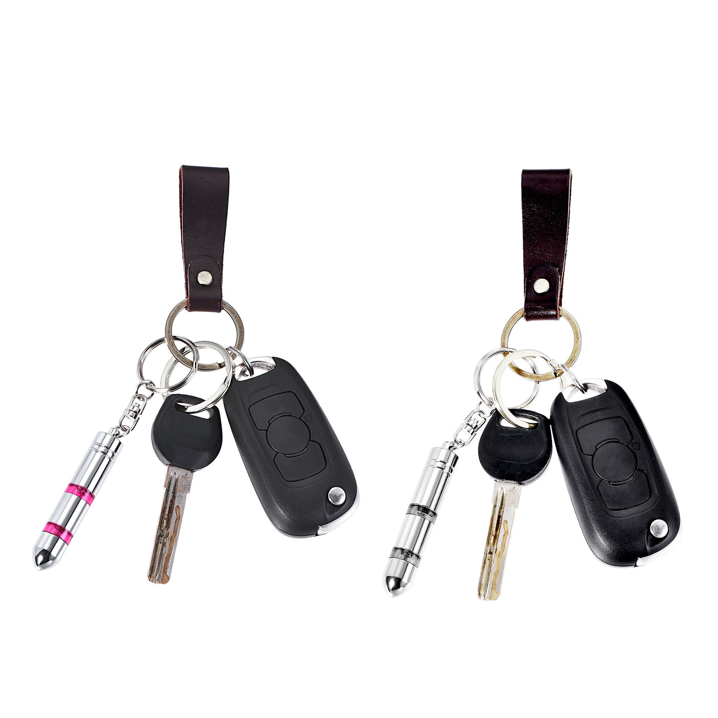 Harfington Anti-Static Keychain Static Eliminator Car Static Eliminator (4 Colors, 1Set)