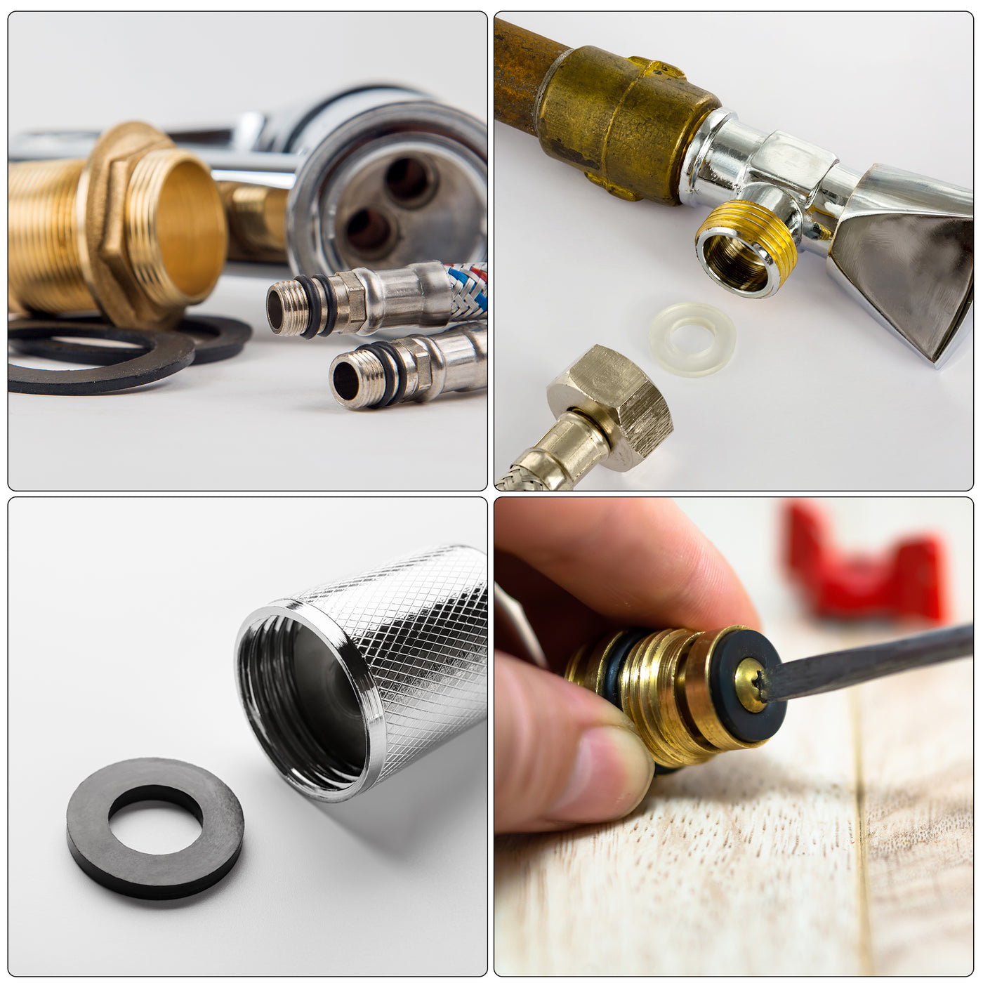 Harfington Nylon Flat Washers Assortment Kit M2 M2.5 M3 M4 M5 M6 with Case Seal Gasket for Faucet Pipe Water Hose, 620in1 Set