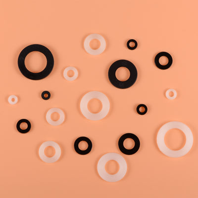 Harfington Nylon Flat Washers Assortment Kit M2 M2.5 M3 M4 M5 M6 with Case Seal Gasket for Faucet Pipe Water Hose, 620in1 Set