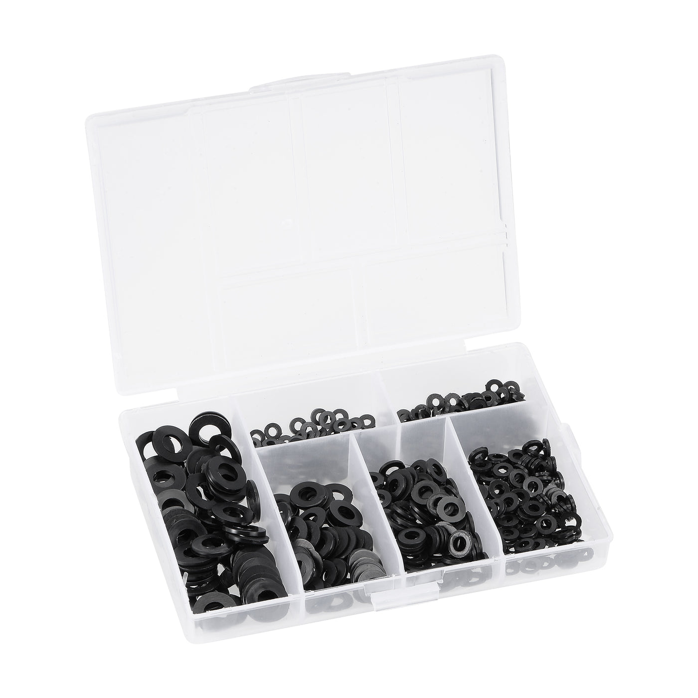 Harfington Nylon Flat Washers Assortment Kit M2 M2.5 M3 M4 M5 M6 with Case Seal Gasket for Faucet Pipe Water Hose, 620in1 Set