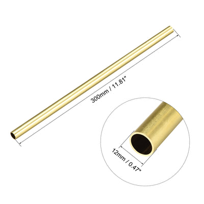 Harfington Brass Round Tube, Seamless Pipe Tubing