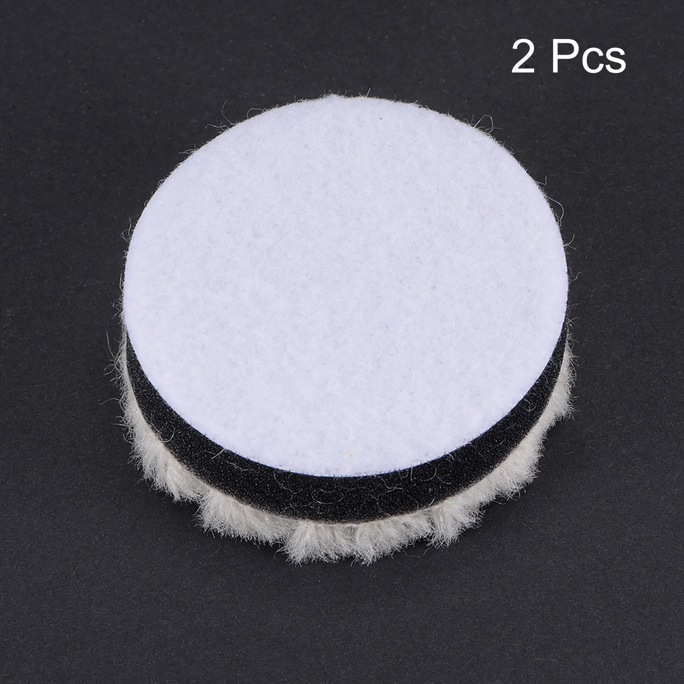 Harfington Wool Felt Sponge Polishing Pads Hook and Loop Medium Polishing