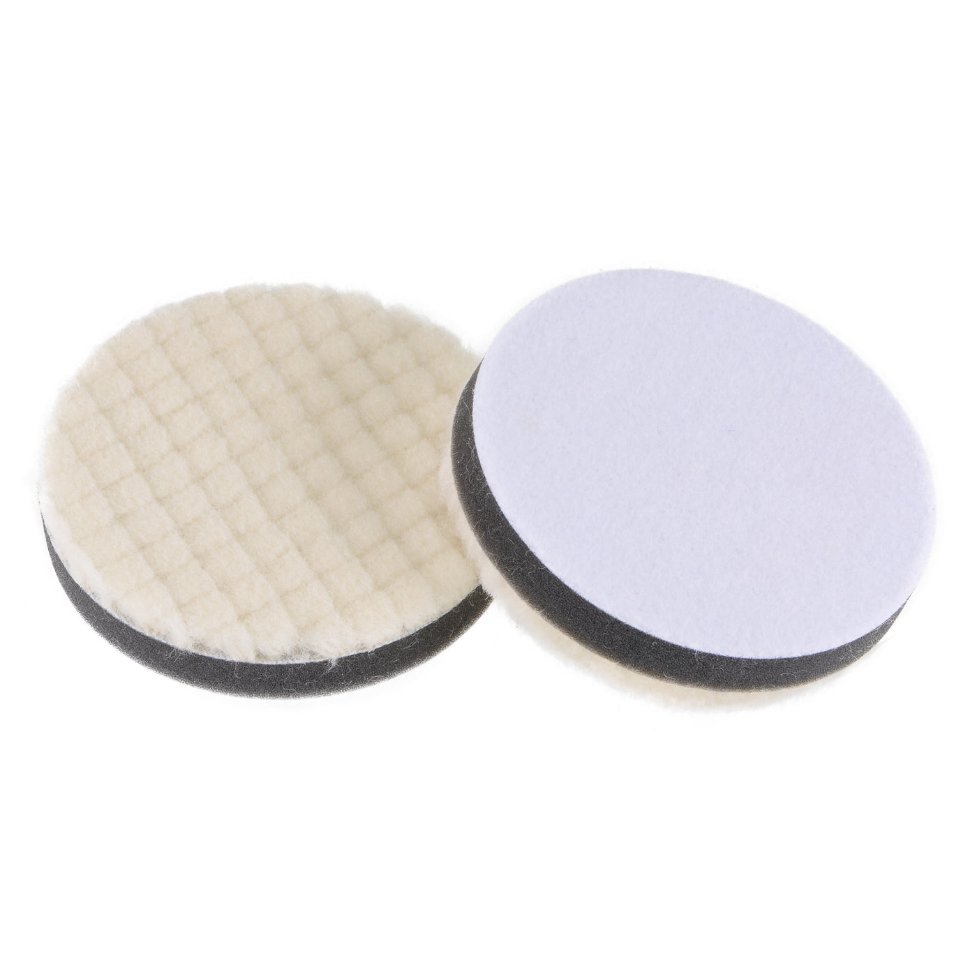 Harfington Wool Felt Sponge Polishing Pads Hook and Loop Medium Polishing