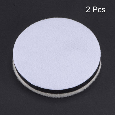 Harfington Wool Felt Sponge Polishing Pads Hook and Loop Medium Polishing