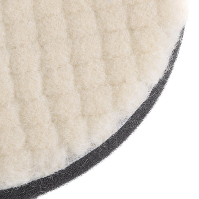Harfington Wool Felt Sponge Polishing Pads Hook and Loop Medium Polishing