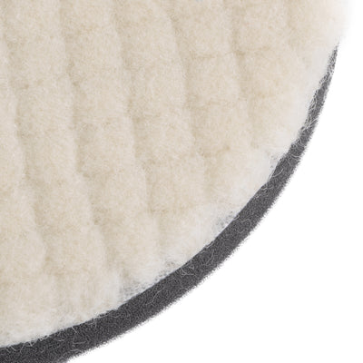 Harfington Wool Felt Sponge Polishing Pads Hook and Loop Medium Polishing