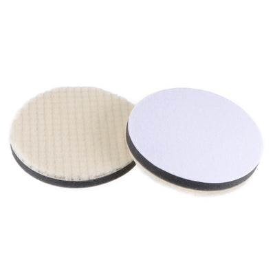 Harfington Wool Felt Sponge Polishing Pads Hook and Loop Medium Polishing