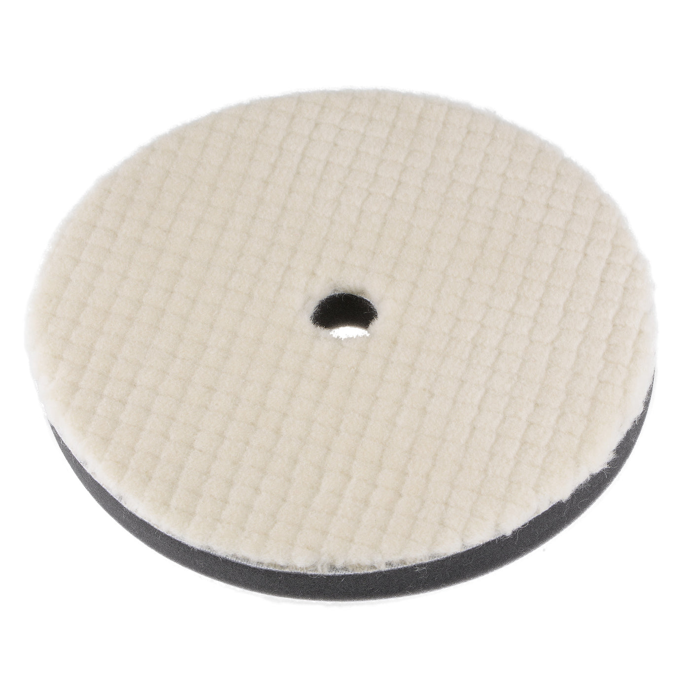 Harfington 7" Wool Felt Sponge Polishing Pad Hook and Loop with Hole Medium Polishing