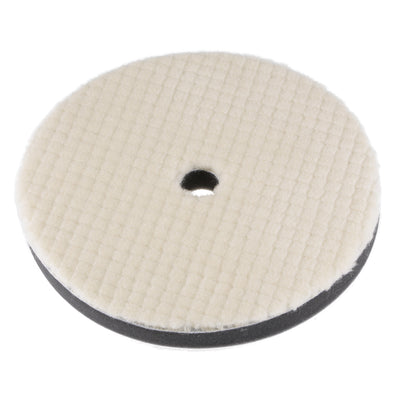 Harfington 7" Wool Felt Sponge Polishing Pad Hook and Loop with Hole Medium Polishing