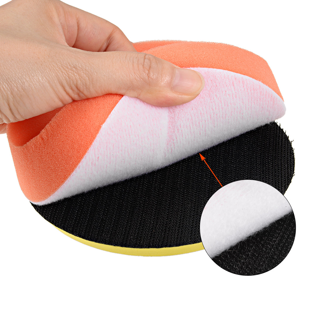 Harfington 6" Foam Drill Polishing Pad Kit Sponge Pads for Waxing 5pcs